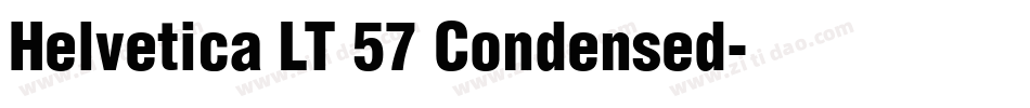 Helvetica LT 57 Condensed字体转换